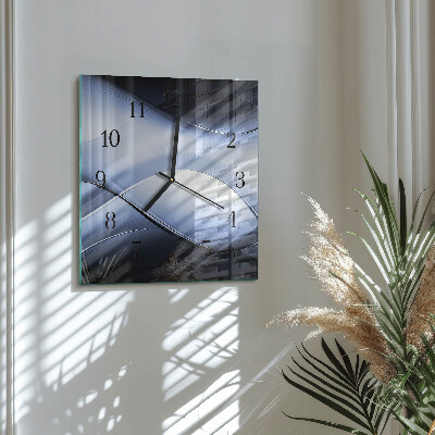 Glass clock square Abstraction