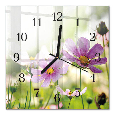 Square kitchen clock Meadow