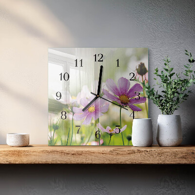 Square kitchen clock Meadow
