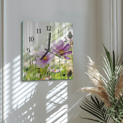 Square kitchen clock Meadow