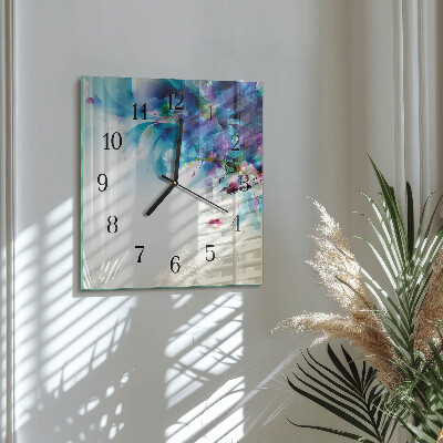 Square kitchen clock Abstraction