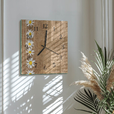 Square kitchen clock Daisy