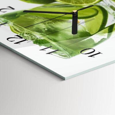 Square wall clock Calcium carbonate