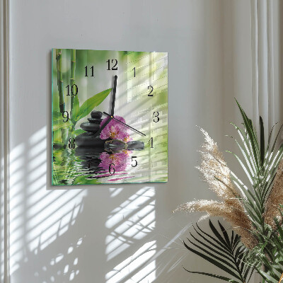 Square kitchen clock Orchid spa