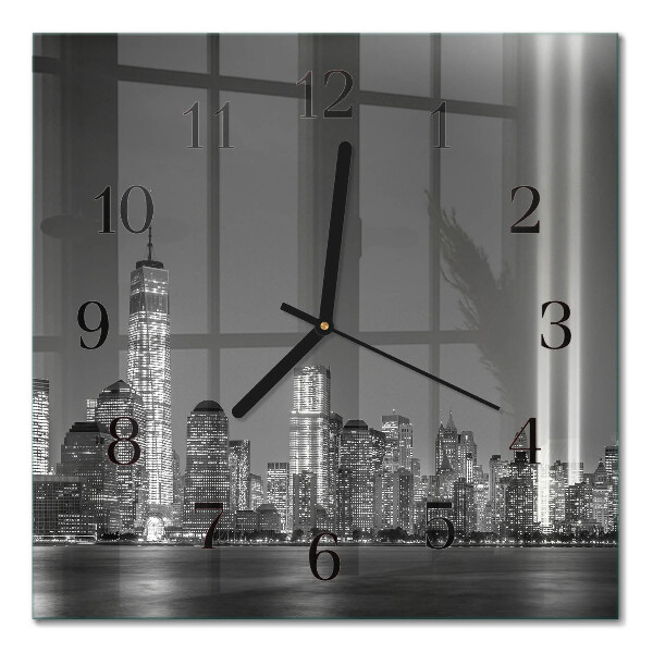 Square kitchen clock Horizon