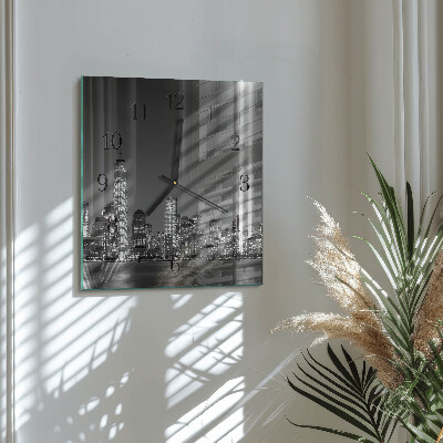 Square kitchen clock Horizon