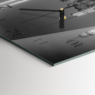 Square kitchen clock Horizon