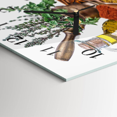 Square wall clock Spices