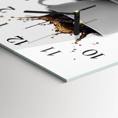 Square wall clock Coffee
