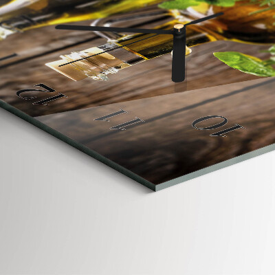 Square kitchen clock Oil