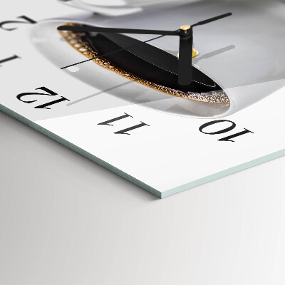Square kitchen clock Coffee