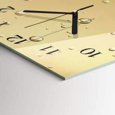 Square wall clock Drops
