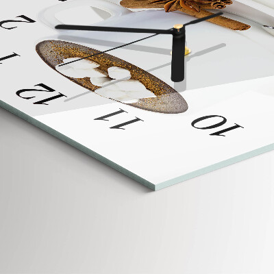 Square wall clock Chocolate