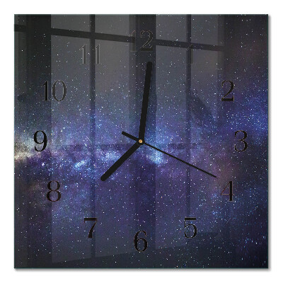 Square kitchen clock Galaxy