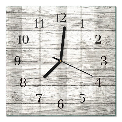 Glass clock square Gray boards