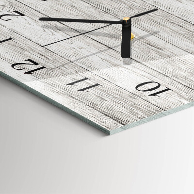 Glass clock square Gray boards