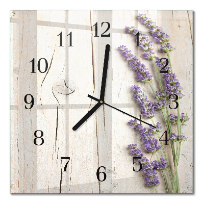 Square kitchen clock Lavender