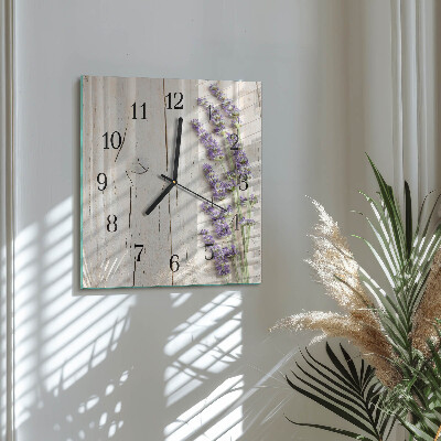 Square kitchen clock Lavender