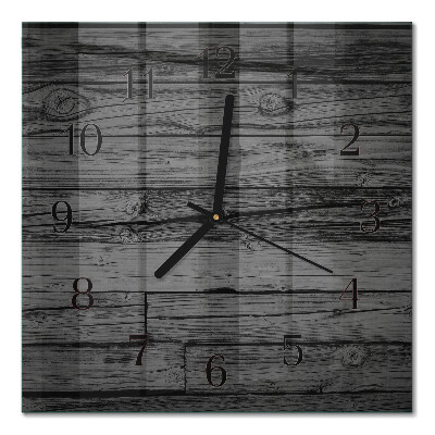 Square wall clock Wood