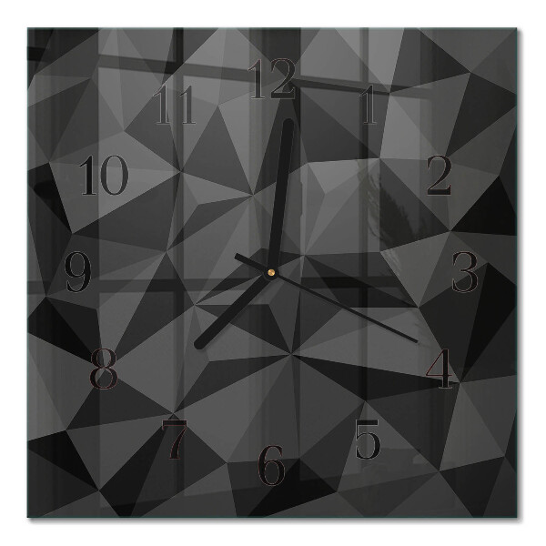 Square wall clock 3D pattern