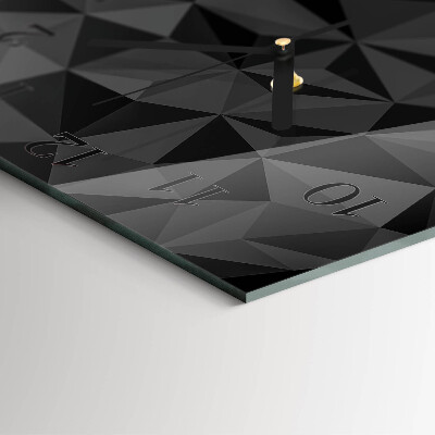 Square wall clock 3D pattern