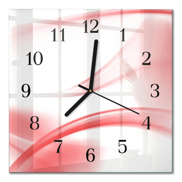 Square wall clock Abstract art