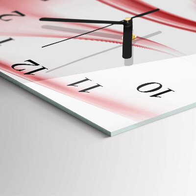 Square wall clock Abstract art