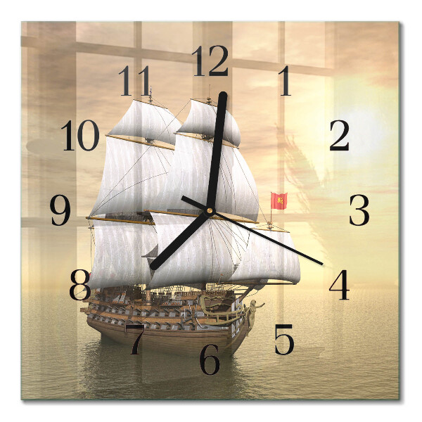 Square kitchen clock Ship