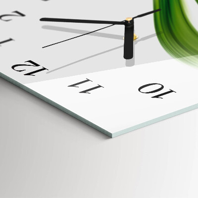 Square kitchen clock Abstract wave