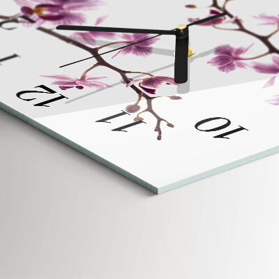 Square kitchen clock Orchid