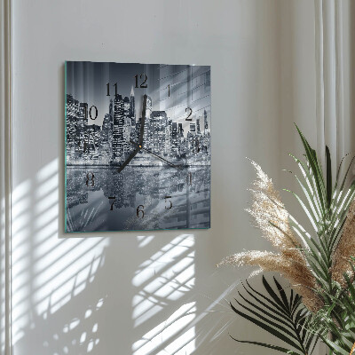 Square kitchen clock Horizon