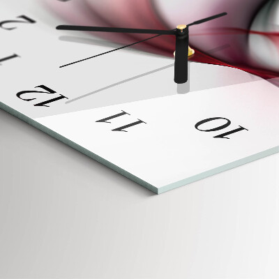Square wall clock Abstract art