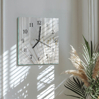 Square kitchen clock Dandelion