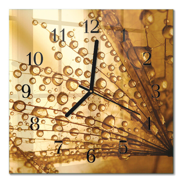 Square wall clock Dandelion