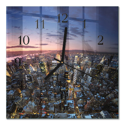 Square kitchen clock Horizon