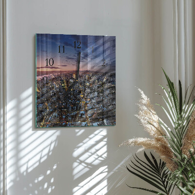 Square kitchen clock Horizon