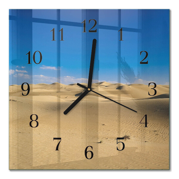 Square kitchen clock Desert