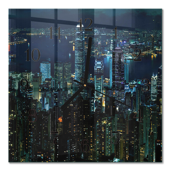 Square kitchen clock Horizon