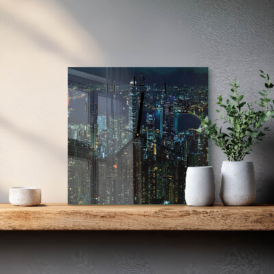 Square kitchen clock Horizon