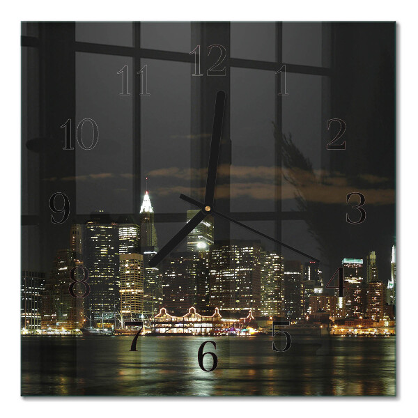 Square kitchen clock Horizon
