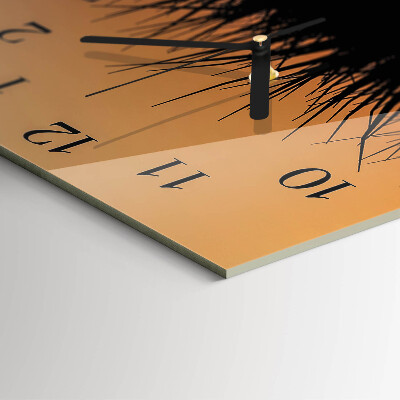 Square wall clock Grass