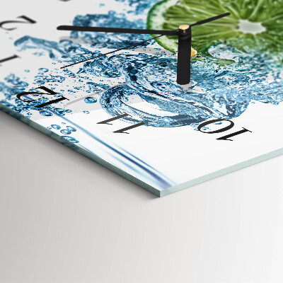 Square wall clock Calcium carbonate