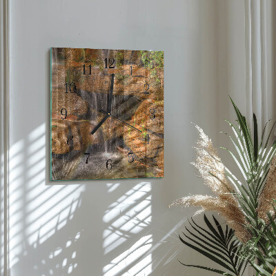 Square kitchen clock Waterfall