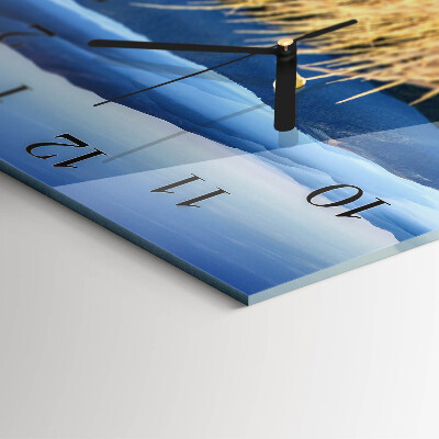 Square wall clock Mountains of grass