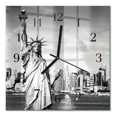 Square wall clock Statue of Liberty