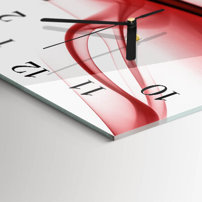Square kitchen clock Abstract lines