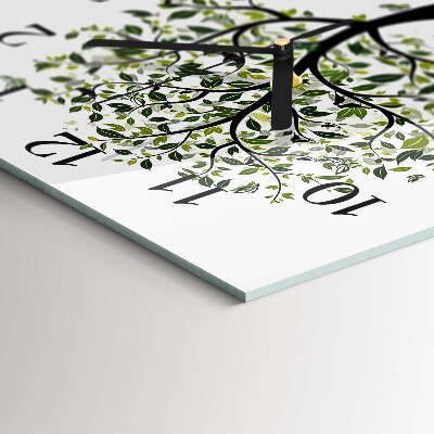 Square wall clock Tree