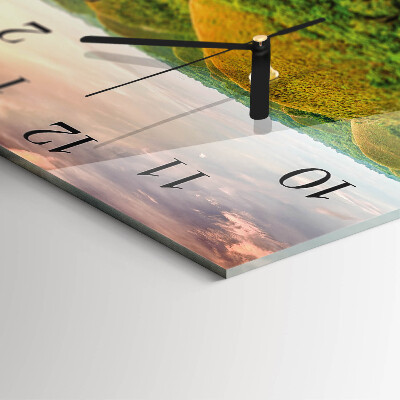 Square kitchen clock Landscape