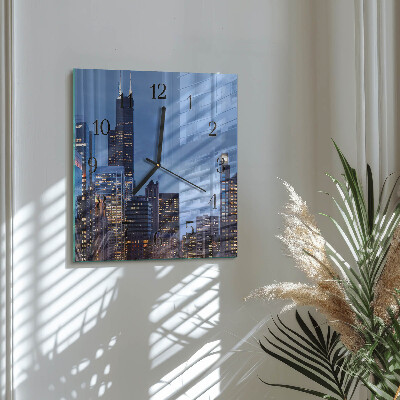 Square kitchen clock Horizon