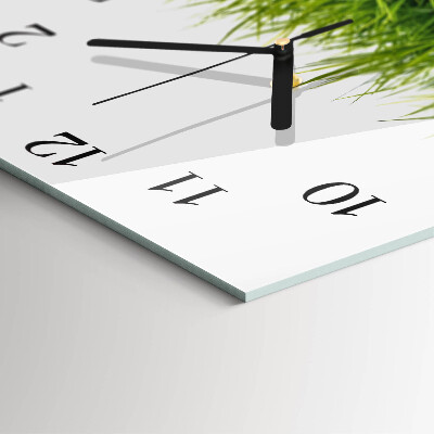 Square kitchen clock Grass